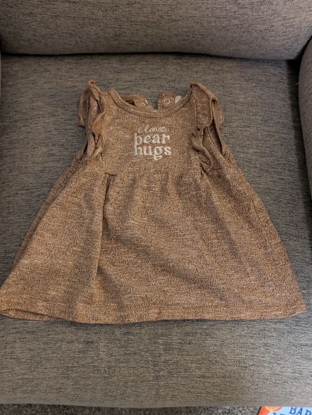 I love bear hugs Knit Dress, 6-9 Mos